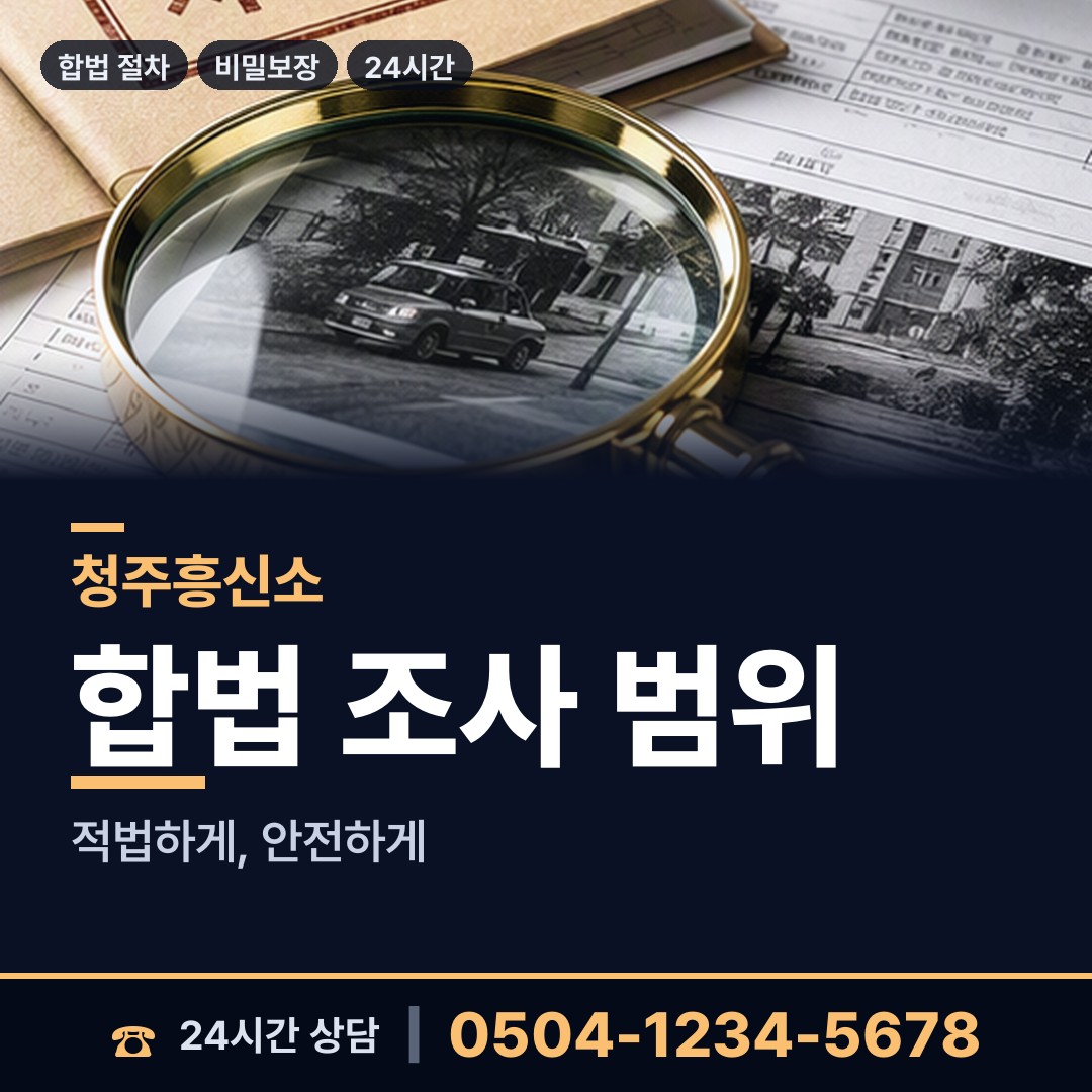 청주 복대1동 행방불명 상담 안내