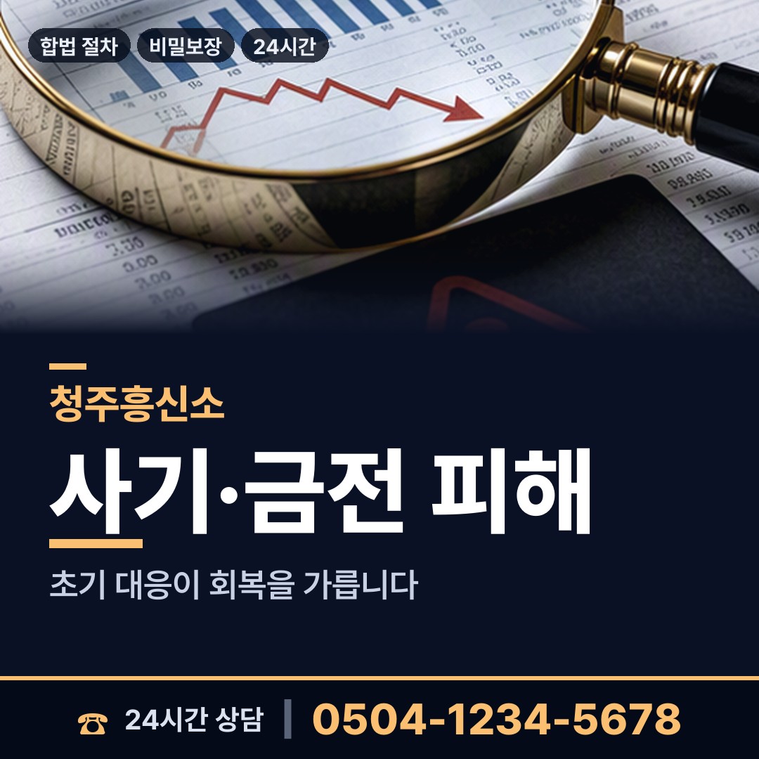 청주 복대1동 신용조사 상담 안내